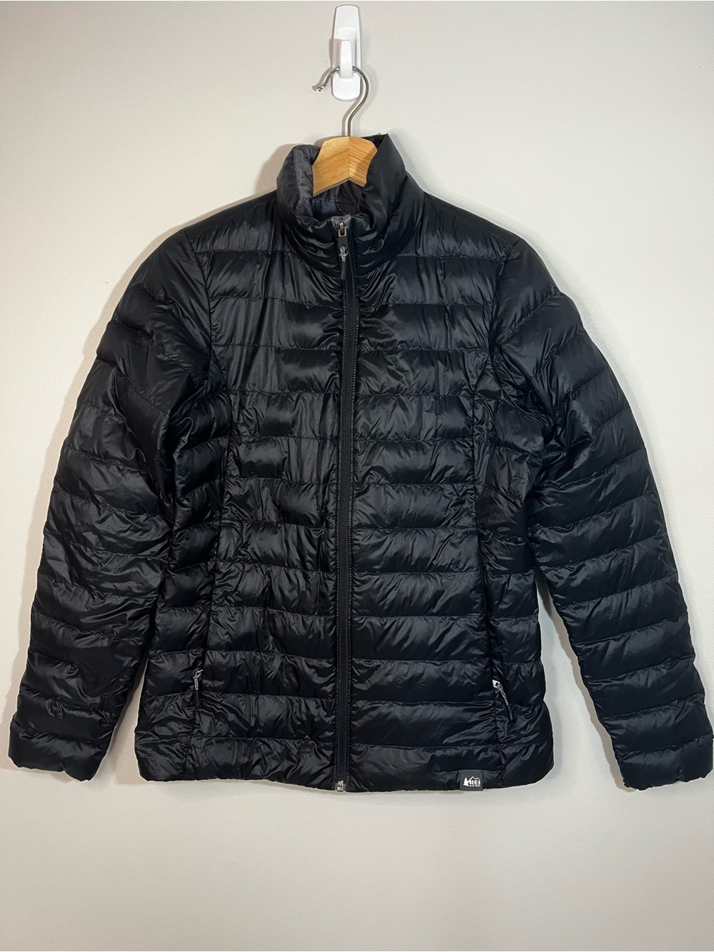 REI Black Quilted Down Puffer Jacket Women’s Small